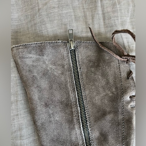 BORN Tall Gray Suede Boots - Picture 4 of 8